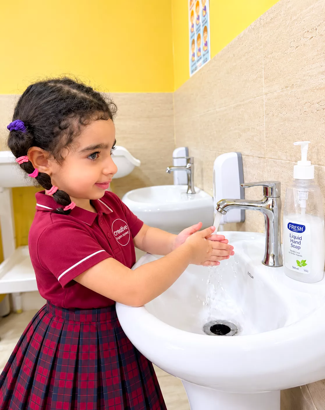 Preschool children handwashing